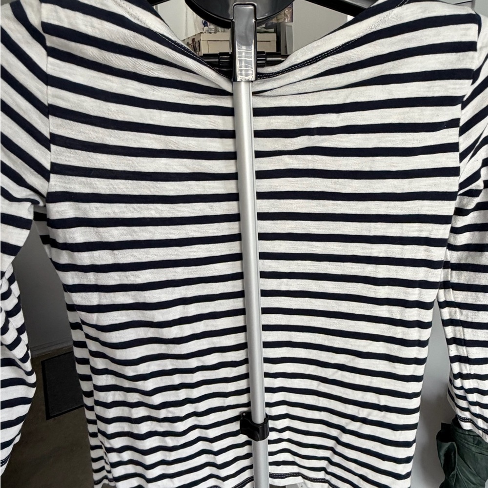 J. Crew Navy and White Striped Bodysuit